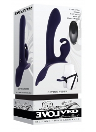 Женский страпон с вибрацией Giving Vibes - Evolved - купить с доставкой в Северске