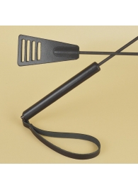 Черный кожаный стек «Сириус» - 60 см. - Sitabella - купить с доставкой в Северске