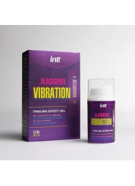 Стимулирующий гель с эффектом вибрации Blackberry Vibration - 15 мл. - INTT - купить с доставкой в Северске