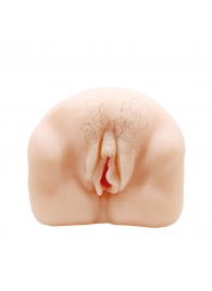 Телесный мастурбатор-вагина с оволосением и вибрацией - Baile - в Северске купить с доставкой