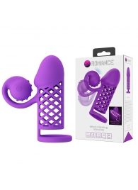 Фиолетовая вибронасадка с клиторальным отростком Harden - Baile - в Северске купить с доставкой