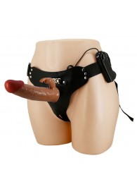 Мужской полый страпон с вибрацией Marion - Baile - купить с доставкой в Северске