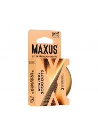Точечные презервативы MAXUS 2000 Amazing Dots с железным кейсом - 3 шт. - Maxus - купить с доставкой в Северске