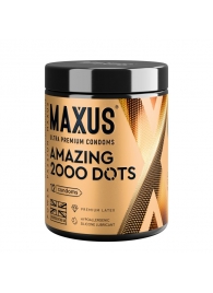 Точечные презервативы MAXUS 2000 Amazing Dots с железным кейсом - 12 шт. - Maxus - купить с доставкой в Северске