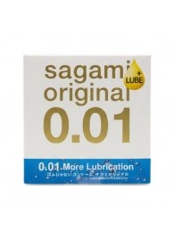 Увлажнённый презерватив Sagami Original 0.01 Extra Lub - 1 шт. - Sagami - купить с доставкой в Северске