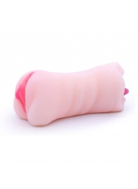 Телесный двусторонний мастурбатор - вагина и ротик - Boys of Toys - в Северске купить с доставкой