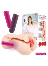Мастурбатор-вагина с вибрацией Jenny Onahole edition 005 - KOKOS - в Северске купить с доставкой