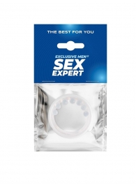 Эрекционное кольцо с мягкой стимулирующей насадкой - Sex Expert - в Северске купить с доставкой