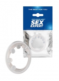 Эрекционное кольцо с мягкой стимулирующей насадкой - Sex Expert - в Северске купить с доставкой