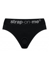 Черные трусики для насадок Heroine Lingerie Harness - size XL - Strap-on-me - купить с доставкой в Северске