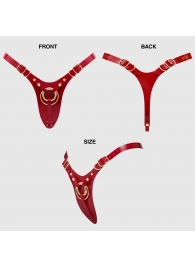 Красный пояс для фиксации насадок Strap-On-Me Leatherette Harness Fabulous - Strap-on-me - купить с доставкой в Северске