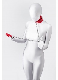 Красный ошейник с подкладкой из меха - ToyFa - купить с доставкой в Северске