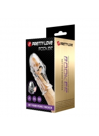 Прозрачная насадка на пенис Booker - 8 см. - Baile - в Северске купить с доставкой