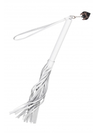 Белая кожаная плеть - 50 см. - Pecado - купить с доставкой в Северске