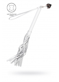 Белая кожаная плеть - 50 см. - Pecado - купить с доставкой в Северске