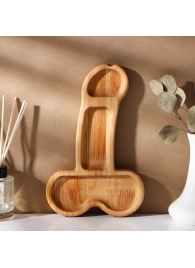 Деревянное блюдо для подачи в форме члена (25 х 16,5 х 1,7 см) - Сима-Ленд - купить с доставкой в Северске