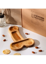 Деревянное блюдо для подачи в форме члена (25 х 16,5 х 1,7 см) - Сима-Ленд - купить с доставкой в Северске