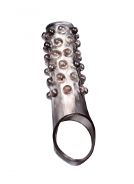 Дымчатая насадка на пенис с выпуклостями - 11 см. - Sex Expert - в Северске купить с доставкой