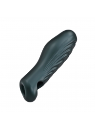 Серая силиконовая насадка на пенис с подхватом Manwan Ryzer - Manwan - в Северске купить с доставкой