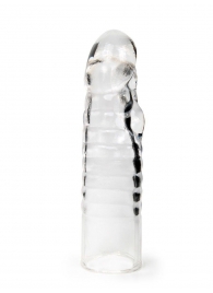 Прозрачная закрытая насадка на член - 15 см. - Sex Expert - в Северске купить с доставкой