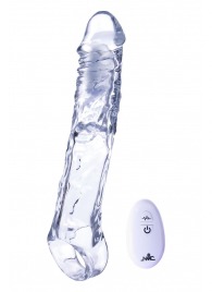 Прозрачная насадка-удлинитель Length Enhancer With Bullet с подхватом - 22,3 см. - NMC - в Северске купить с доставкой