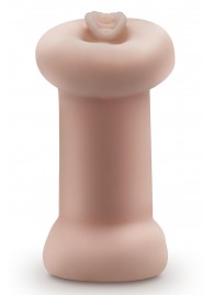 Телесный люминесцентный двусторонний мастурбатор Tasha - Blush Novelties - в Северске купить с доставкой