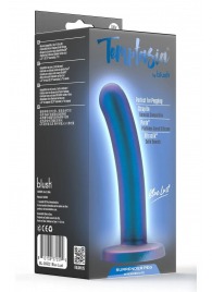 Синяя насадка с гладкой поверхностью Surrender 5.75 Inch Intermediate Pegging Dildo - 14,6 см. - Blush Novelties - купить с доставкой в Северске