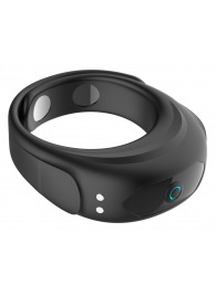 Черное эрекционное виброкольцо на ремешках - Boys of Toys - в Северске купить с доставкой