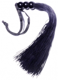 Черная силиконовая плетка - 25,4 см. - Boys of Toys - купить с доставкой в Северске