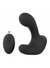 Черная анальная вибропробка с функцией расширения RC Butt Plug with 3 functions - Orion - в Северске купить с доставкой