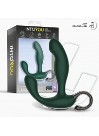 Зеленый вибромассажёр простаты Greeny - 12,8 см. - Intoyou - в Северске купить с доставкой