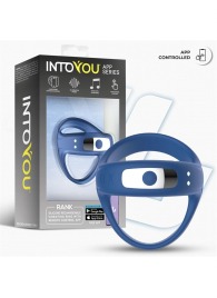 Синее интерактивное эрекционное виброкольцо Rank - Intoyou - в Северске купить с доставкой