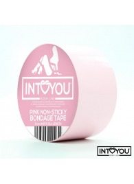 Розовый скотч для фиксации Non-Sticky Bondage Tape - 15 м. - Intoyou - купить с доставкой в Северске