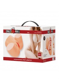 Телесный мастурбатор Liora с 2 любовными тоннелями - Baile - в Северске купить с доставкой