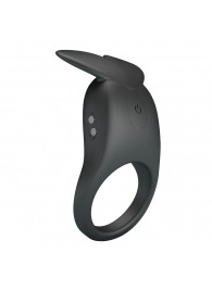 Черное перезаряжаемое виброкольцо Carlton - Baile - в Северске купить с доставкой