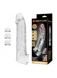 Прозрачный фаллоудлинитель с подхватом мошонки Silas - 26 см. - Baile - в Северске купить с доставкой