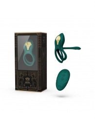 Зеленое эрекционное виброкольцо Bayek с пультом ДУ - Zalo - в Северске купить с доставкой