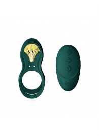 Зеленое эрекционное виброкольцо Bayek с пультом ДУ - Zalo - в Северске купить с доставкой