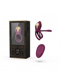 Фиолетовое эрекционное виброкольцо Bayek с пультом ДУ - Zalo - в Северске купить с доставкой