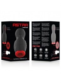 Черно-красный мастурбатор с вибрацией и всасыванием - JAMYJOB - в Северске купить с доставкой