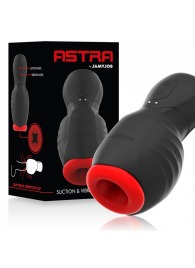 Черно-красный мастурбатор с вибрацией и всасыванием - JAMYJOB - в Северске купить с доставкой
