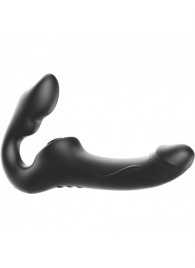 Черный безремневой страпон с 3 моторами - Ibiza - купить с доставкой в Северске