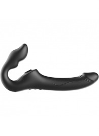 Черный безремневой страпон с 3 моторами - Ibiza - купить с доставкой в Северске