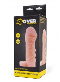 Фаллическая удлиняющая насадка с кольцом для фиксации - 16 см. - ToyFa - в Северске купить с доставкой