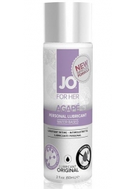 Лубрикант на водной основе для женщин JO AGAPE LUBRICANT ORIGINAL - 60 мл. - System JO - купить с доставкой в Северске