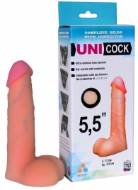 Фаллическая насадка Харнесс UNICOCK 5,5  - 17 см. - LOVETOY (А-Полимер) - купить с доставкой в Северске