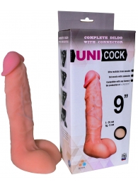 Фаллическая насадка Харнесс UNICOCK 9  - 24 см. - LOVETOY (А-Полимер) - купить с доставкой в Северске