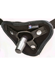 Страпон с 2 насадками и вибрацией UniStrap - 19 и 12 см. - LOVETOY (А-Полимер) - купить с доставкой в Северске