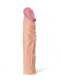 Насадка с ярко выраженной головкой и рельефным стволом - 19 см. - A-toys - в Северске купить с доставкой