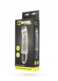 Прозрачная насадка с петлёй для фиксации - 14 см. - ToyFa - в Северске купить с доставкой